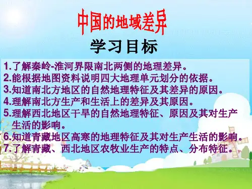 地理湘教版新版八年级下册 第五章复习 (1) ppt课件