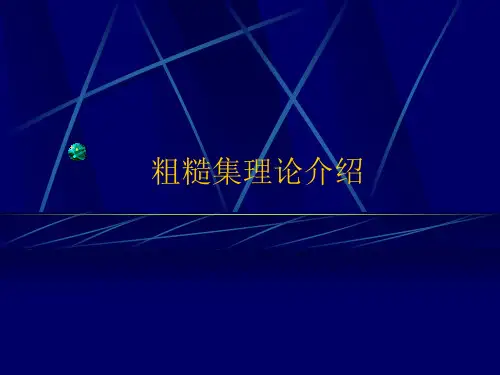 粗糙集理论介绍