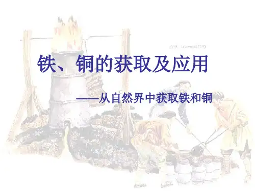 从自然界中获取铁和铜