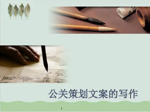 公关策划文案的写作PPT课件( 67页)