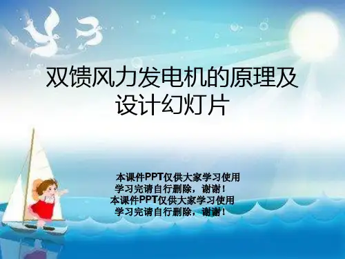 双馈风力发电机的原理及设计幻灯片
