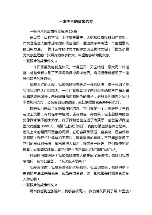 一张照片的故事作文