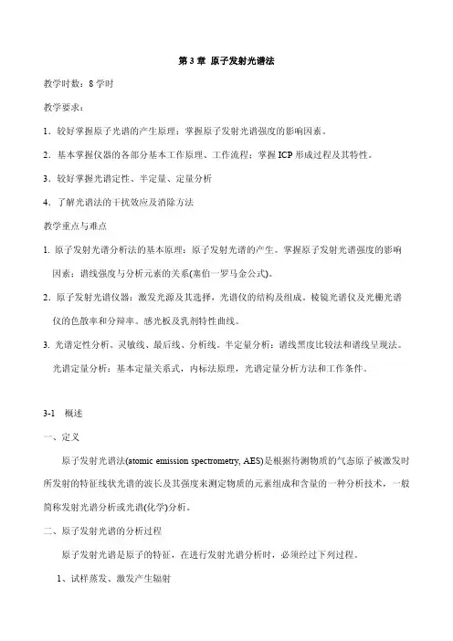 原子发射光谱法