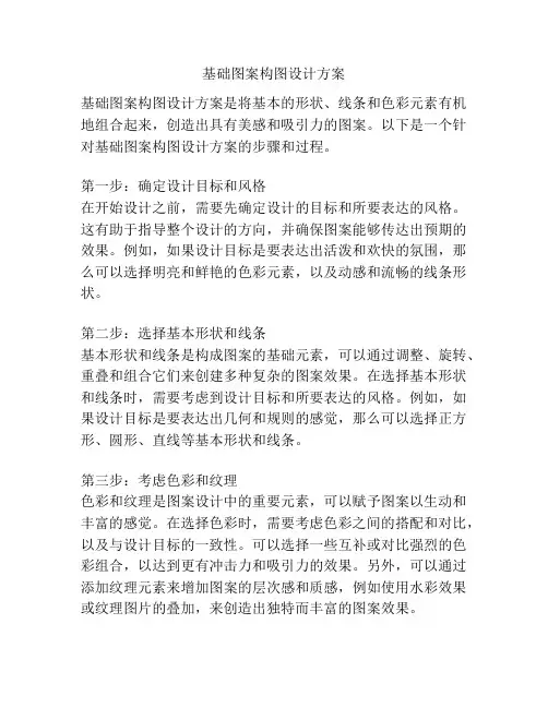 基础图案构图设计方案