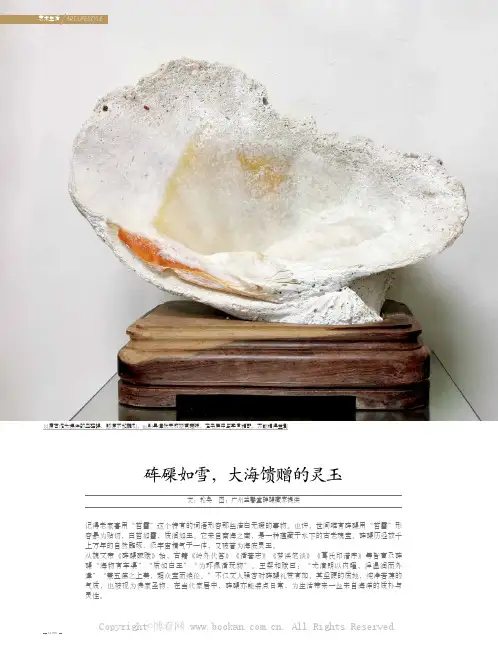 砗磲如雪,大海馈赠的灵玉