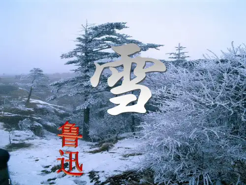八年级语文下册《第6课 雪》课件 (2)