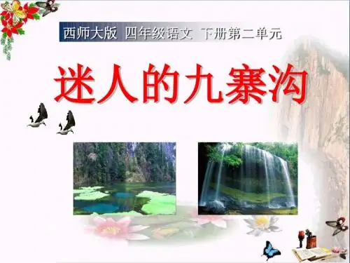 《迷人的九寨沟》 精品PPT课件4(共28张)