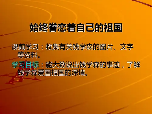 《始终眷恋着祖国》ppt课件6