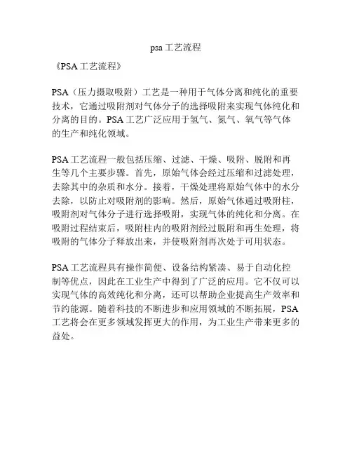 psa工艺流程