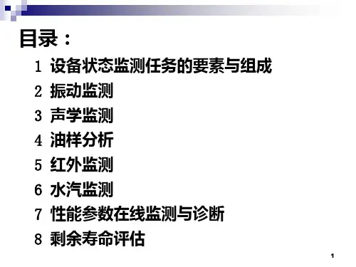 设备状态监测技术PPT课件
