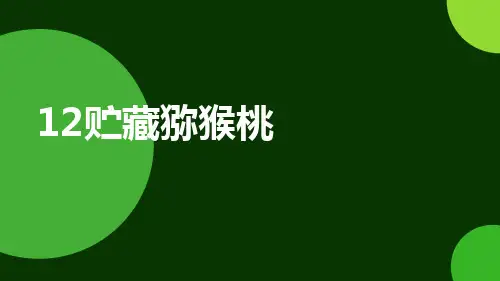 贮藏猕猴桃(课件)小学劳动六年级上册(人教版)