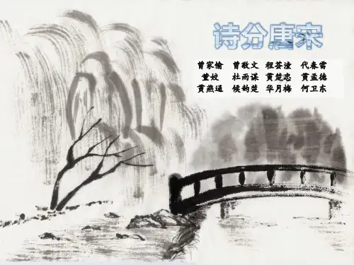 诗分唐宋