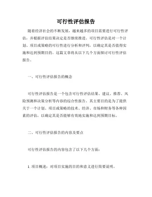 可行性评估报告