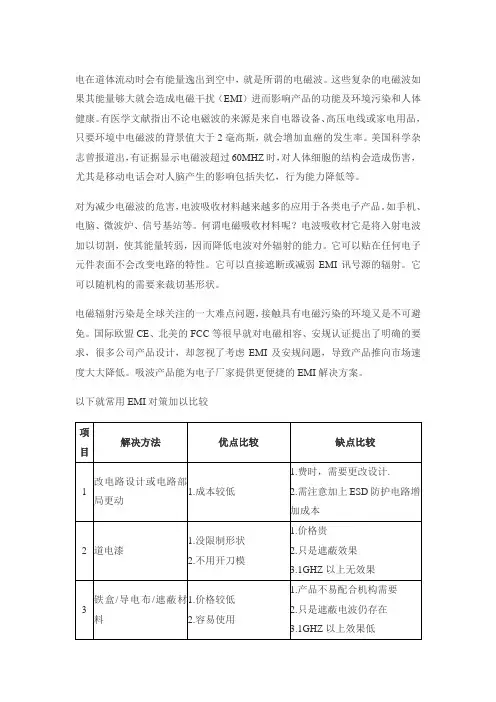 几种解决电磁干扰对策