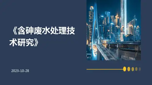 含砷废水处理技术研究