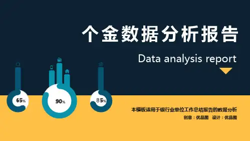 原创简约风银行个金数据分析报告PPT模板
