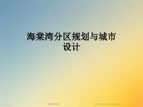 海棠湾分区规划与城市设计