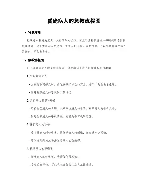 昏迷病人的急救流程图