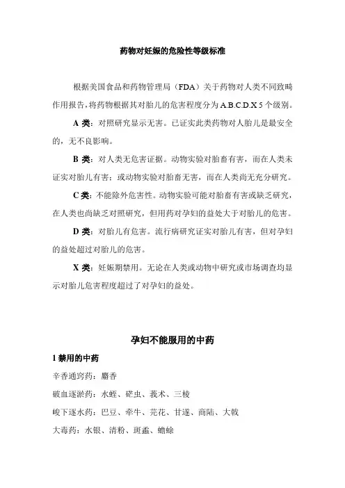 妊娠期用药