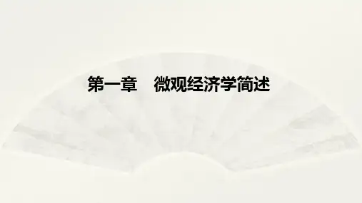 大学课程《微观经济学》PPT教学课件：第一章 微观经济学简述