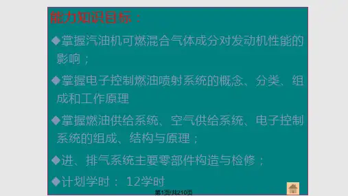 汽油机燃料供给系统PPT课件
