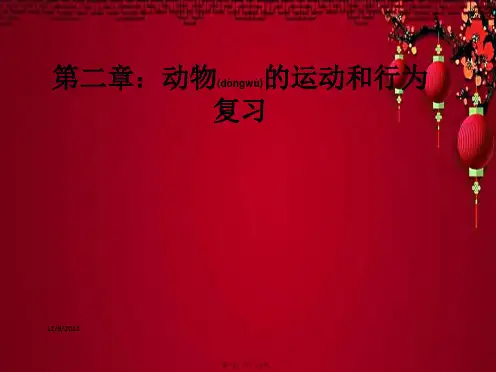 八年级生物上册 第五单元 第二章 动物的运动和行为复习课件上册生物课件