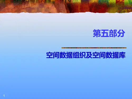 武汉大学GIS地理信息系统第5部分PPT课件