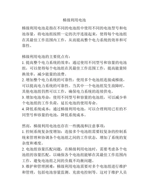 梯级利用电池