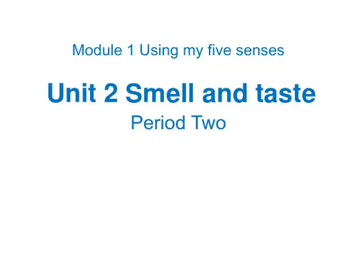 沪教版四年级下学期英语Unit 2 Smell and taste 教学课件