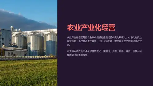 农业产业化经营