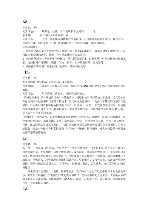 元素介绍