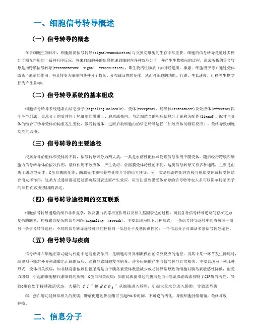 细胞的信号转导
