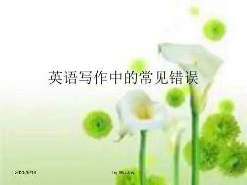 英语写作中的常见错误PPT课件