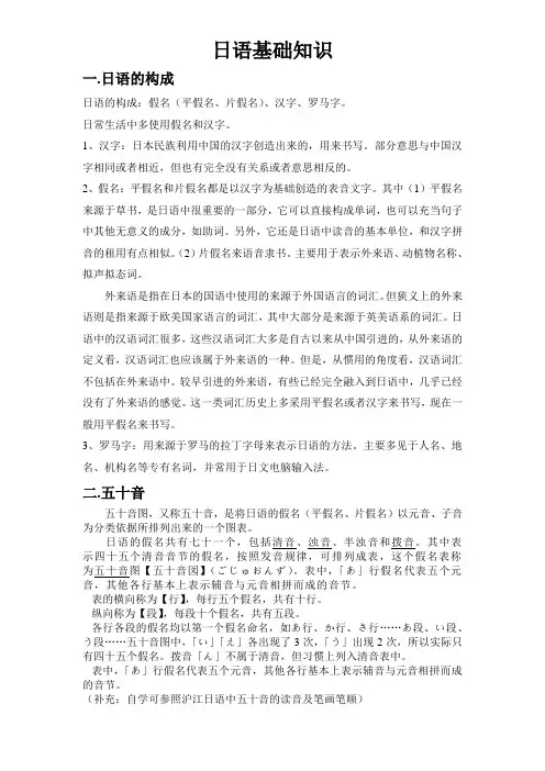 日语基础