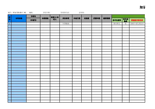 22(26)-知识产权有效性评估表