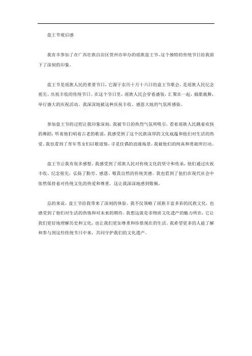 盘王节观后感