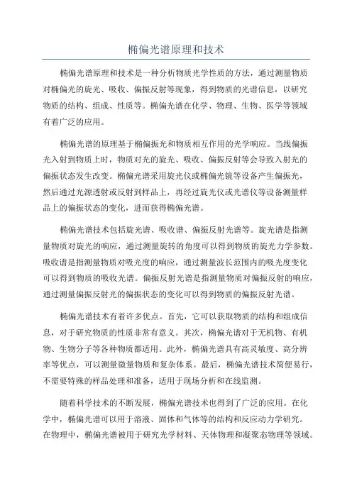 椭偏光谱原理和技术