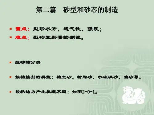 第2篇砂型和砂芯的制造