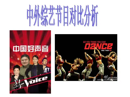 中外综艺节目对比分析