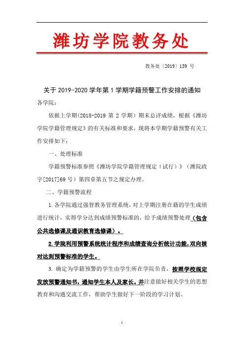 潍坊学院教务处