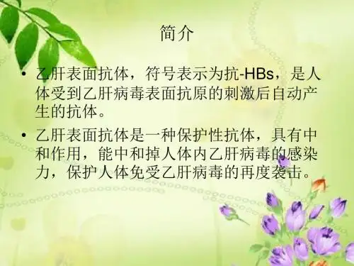乙肝表面抗体阳性是什么意思