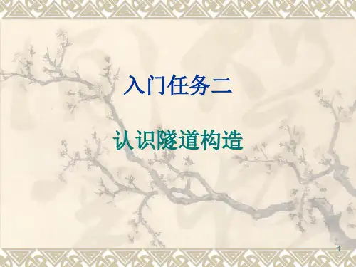 学习资料二认识隧道构造PPT课件