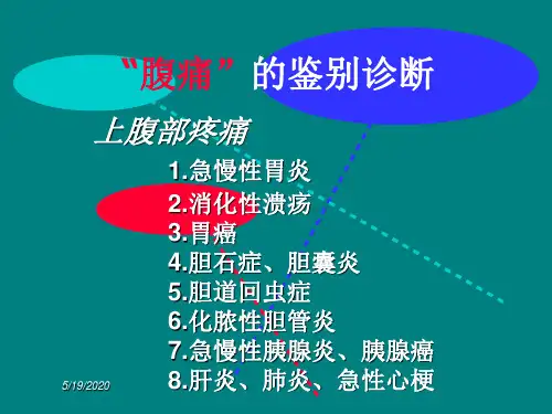 全腹疼痛腹痛的鉴别诊断