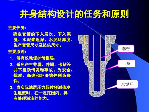 井身结构设计