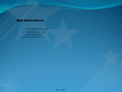 第四章 质的研究的资料分析