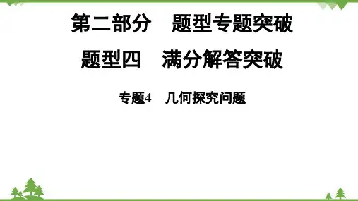 中考数学二轮复习专题4几何探究问题课件