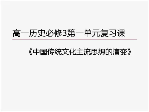 高一历史必修一(第十二单元测试)试卷讲评课