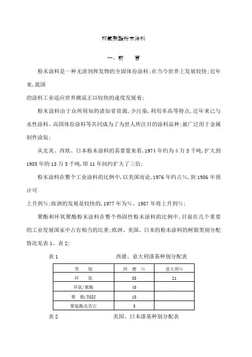 环氧聚酯粉末涂料