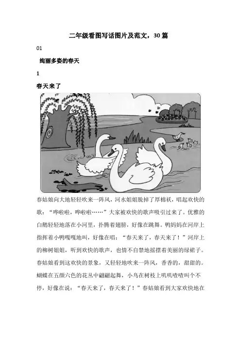 二年级看图写话图片及范文,30篇