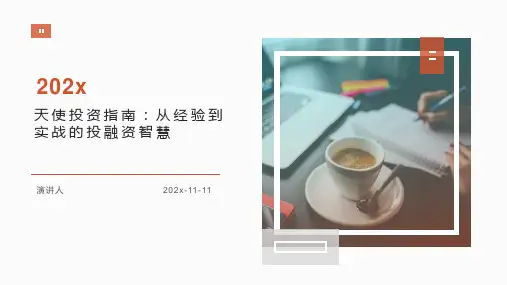 天使投资指南：从经验到实战的投融资智慧PPT模板